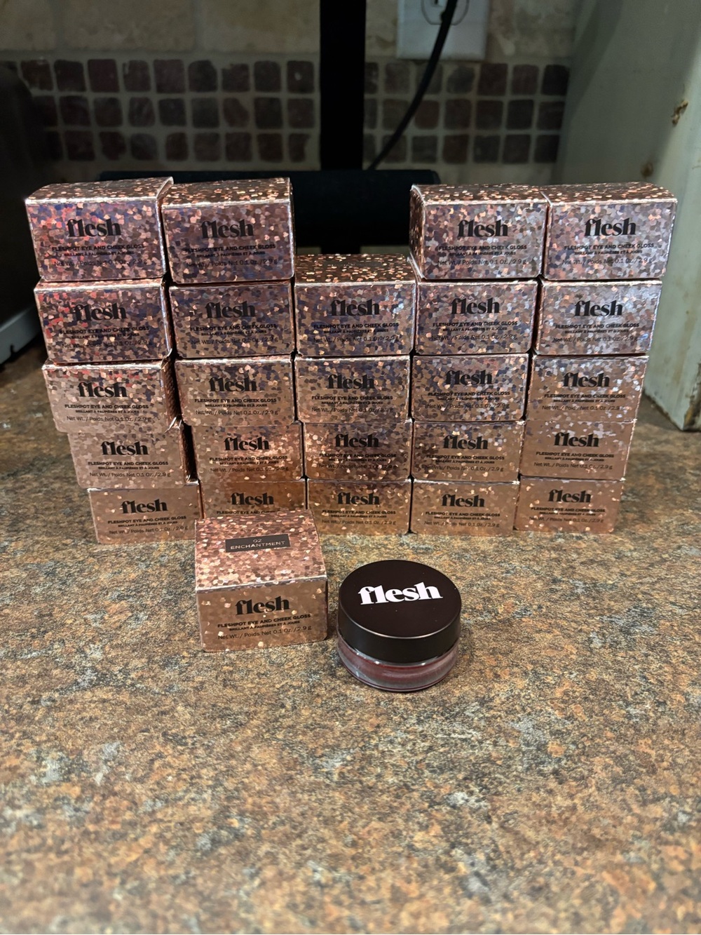 25 New Flesh Cosmetics eye and cheek gloss enchantment resell bundle
